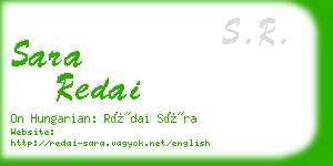 sara redai business card